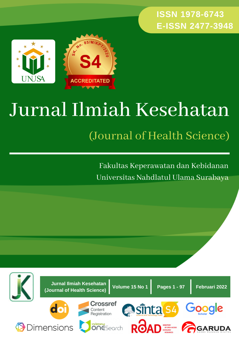 					View Vol. 15 No. 01 (2022): Jurnal Ilmiah Kesehatan (Journal of Health Science) 
				