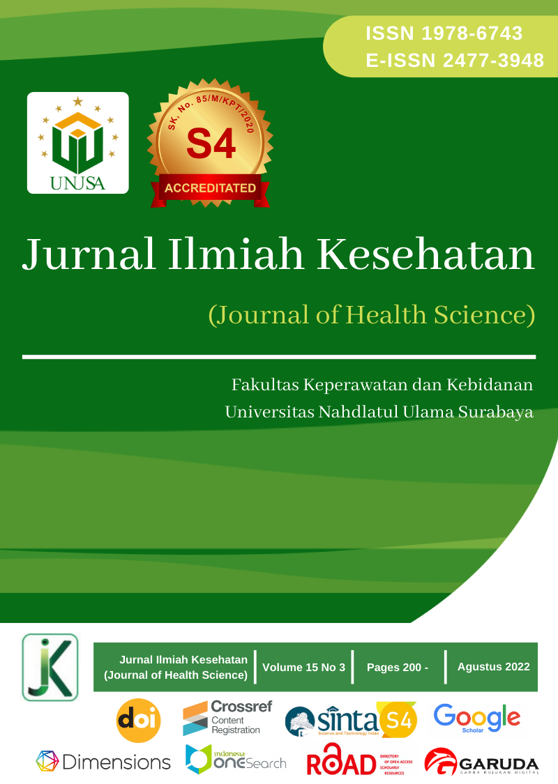 					View Vol. 15 No. 03 (2022): Jurnal Ilmiah Kesehatan (Journal of Health Science) 
				
