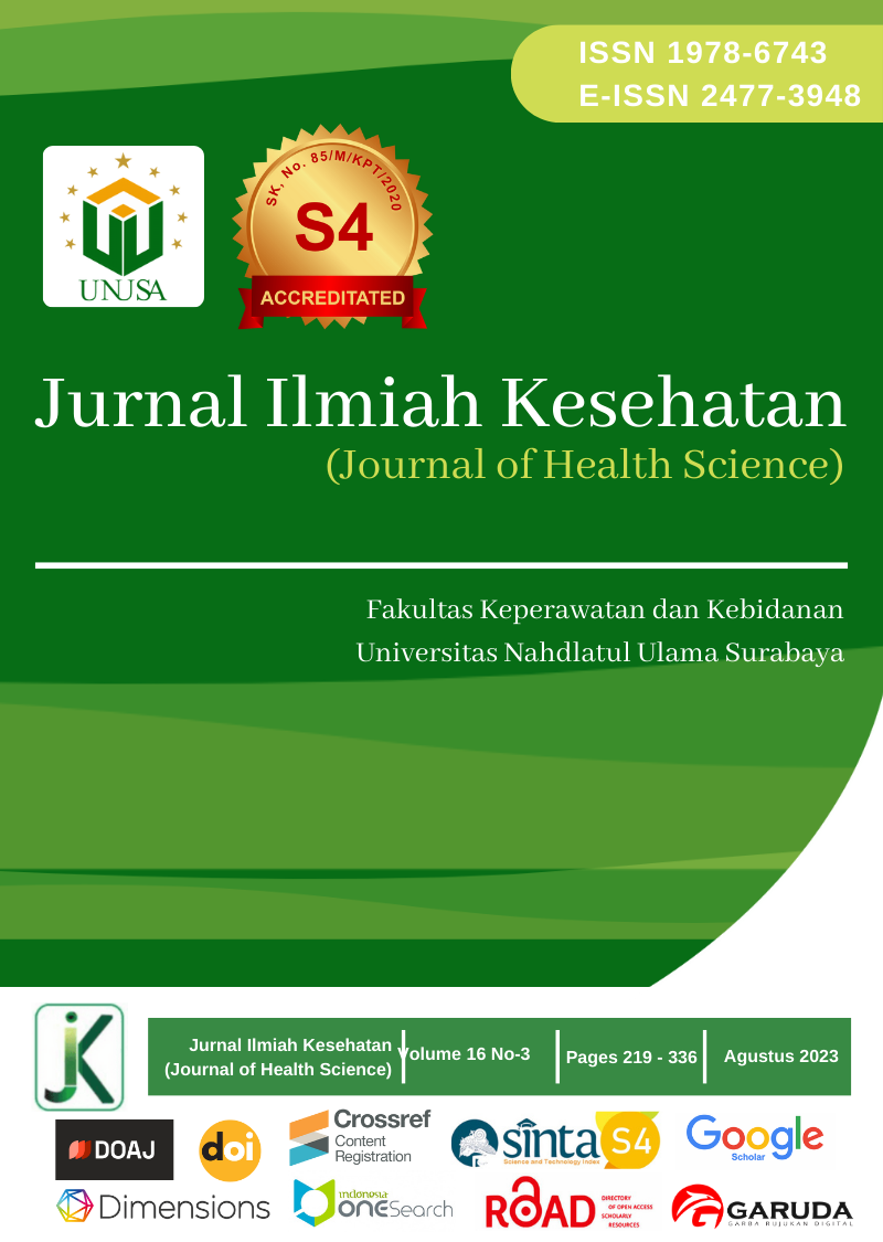 					View Vol. 16 No. 03 (2023): Jurnal Ilmiah Kesehatan (Journal of Health Science) 
				