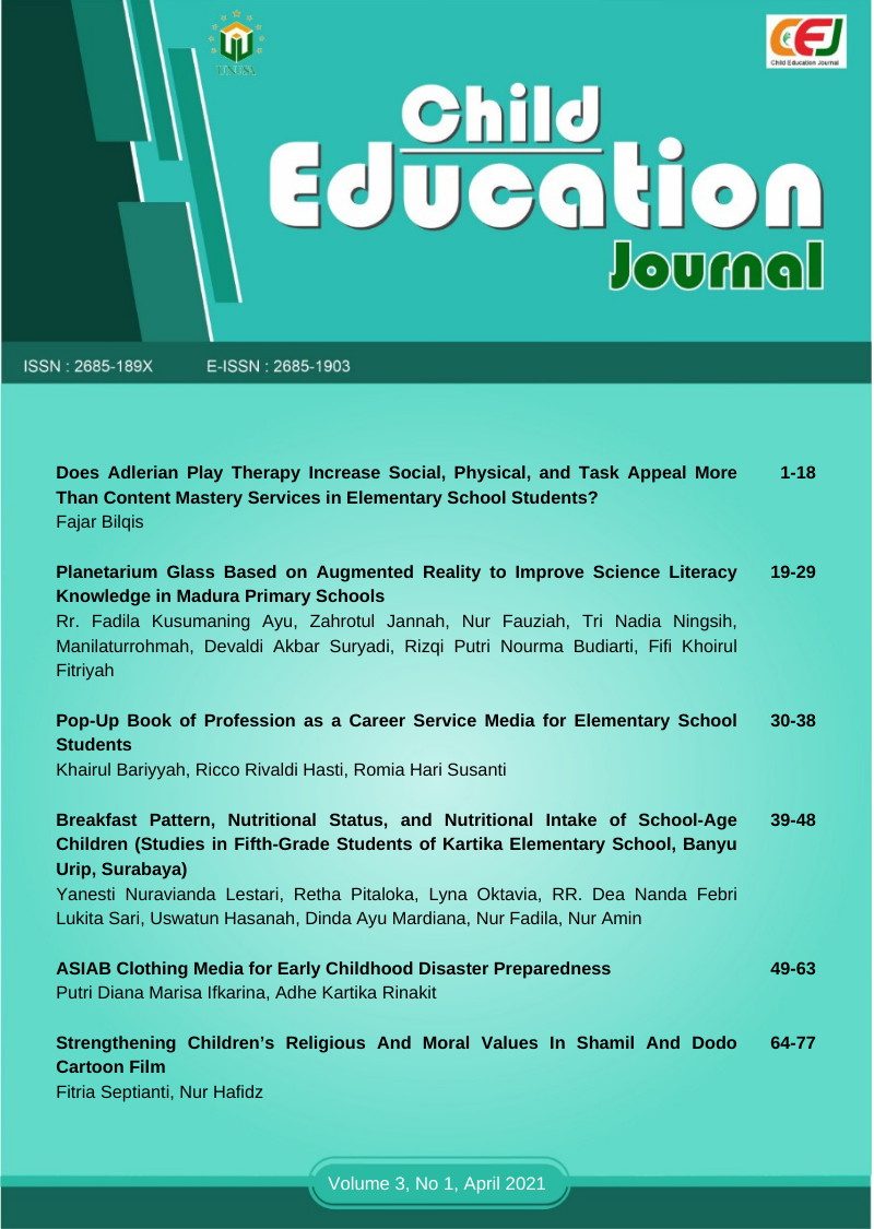 					View Vol. 3 No. 1 (2021): Early Childhood Innovative Learning Media
				