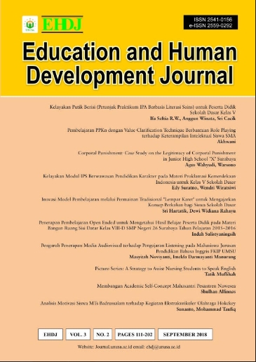 					View Vol. 3 No. 2 (2018): Education and Human Development Journal
				