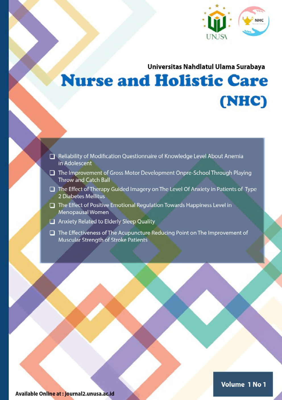 					View Vol. 1 No. 1 (2021): Nurse and Holistic Care
				