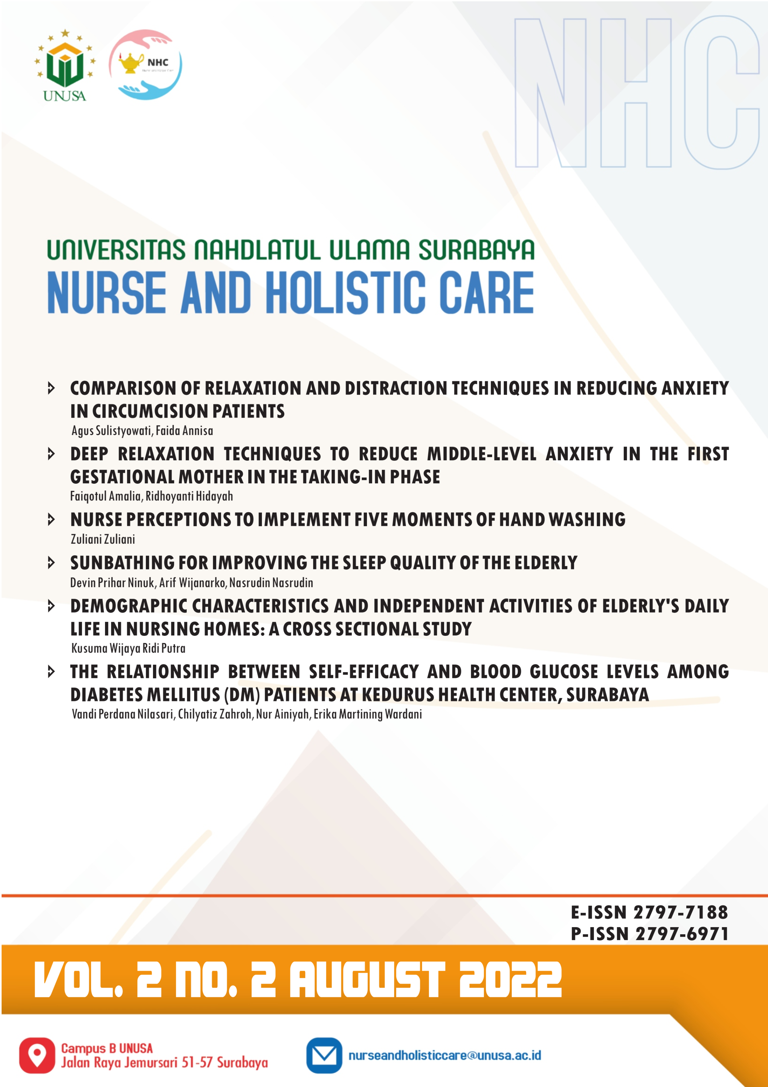 					View Vol. 2 No. 2 (2022): Nurse and Holistic Care
				