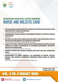 					View Vol. 3 No. 2 (2023): Nurse and Holistic Care
				