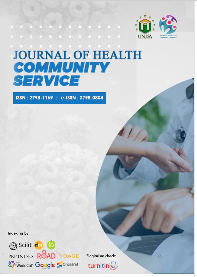					View Vol. 1 No. 1 (2021): Journal of Health Community Service: 2021 May 
				
