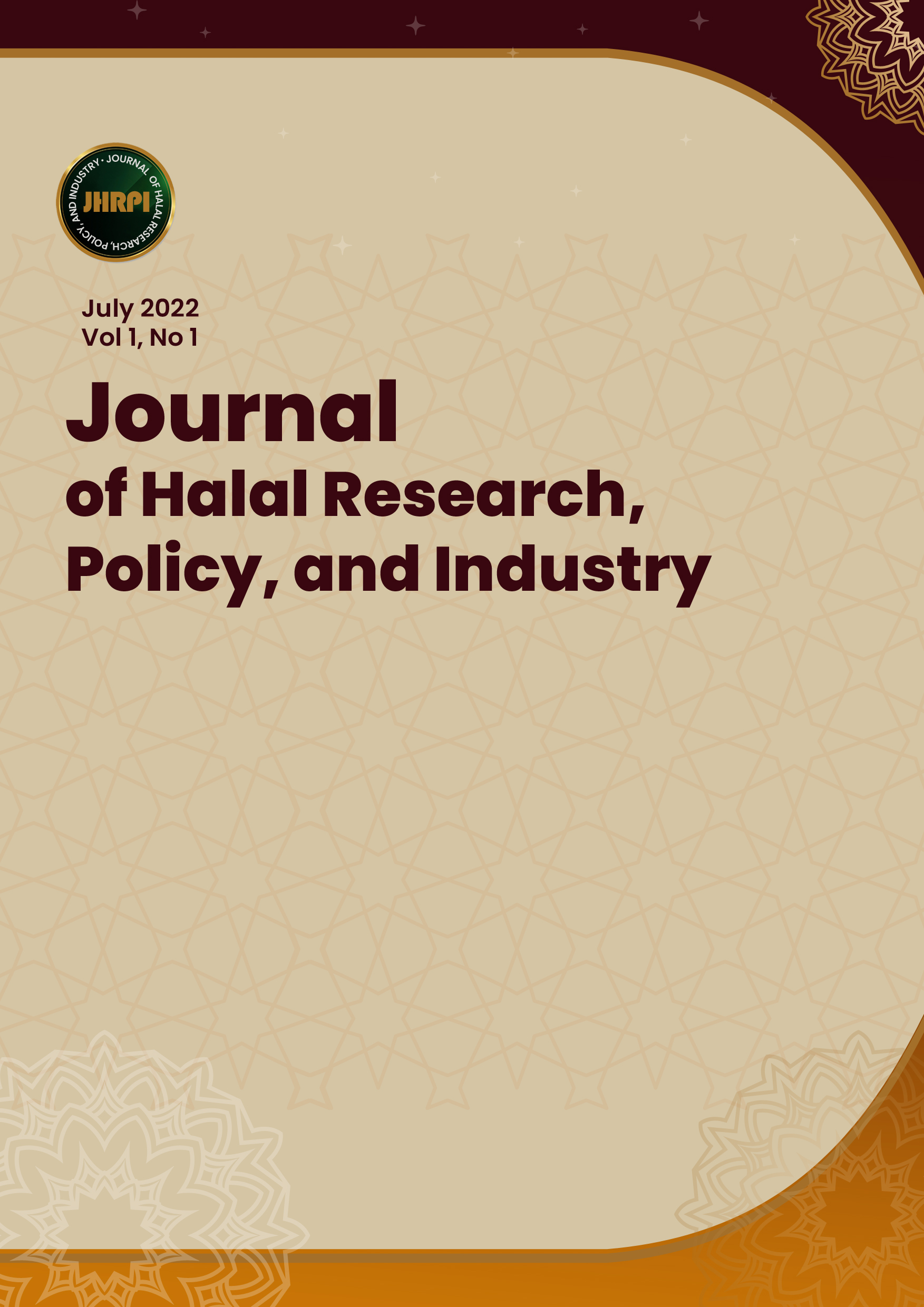 					View Vol. 1 No. 1 (2022): Journal of Halal Research, Policy and Industry 
				